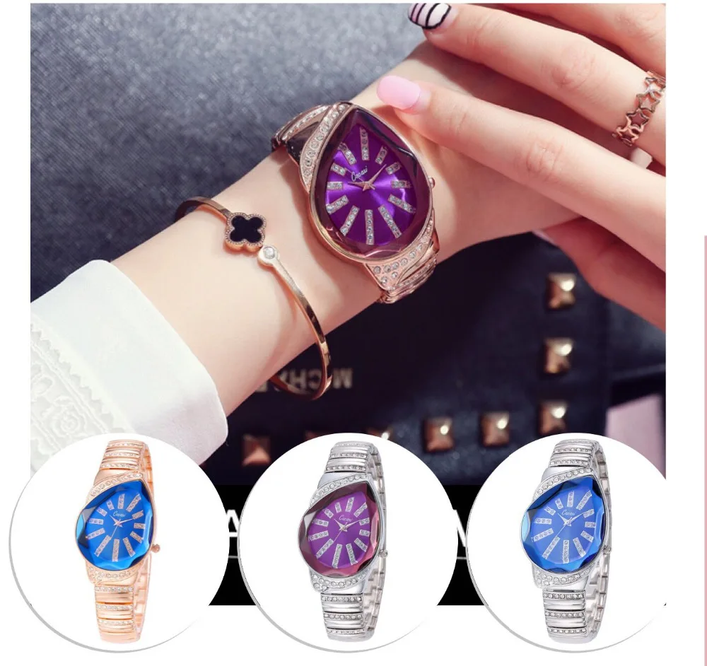 Новинка, роскошные женские кварцевые наручные часы с браслетом-цепочкой, модный подарок