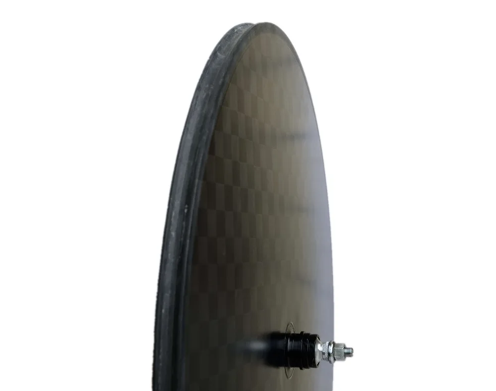 Perfect Full carbon bike disc wheel,For Track bike/Triathlon bike/ Time Trial bike carbon disk wheel,disc brake available 3