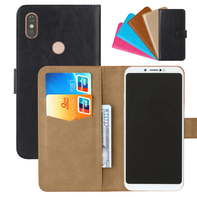 

Luxury Wallet Case For DEXP B260 PU Leather Retro Flip Cover Magnetic Fashion Cases Strap