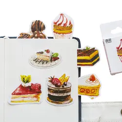 50 шт./упак. сладкий торт серии бумага клей записки стикеры комплект DIY Декоративные Дневник канцелярские Sticky закладки этикетки