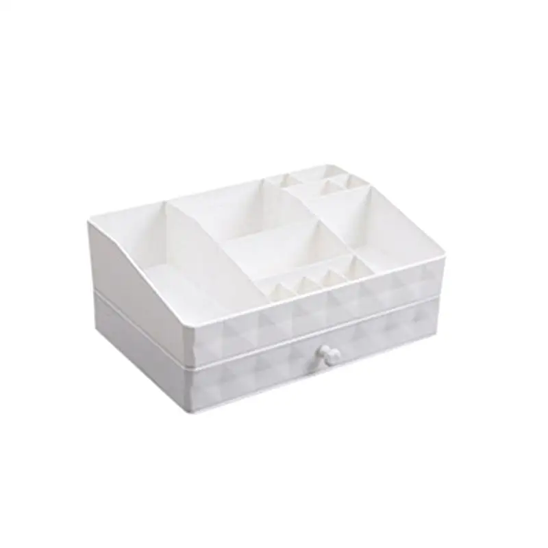Экономя пространство рабочего стола Comestics туалетных принадлежностей хранение Органайзер коробка с ящиками - Color: 2-Tier