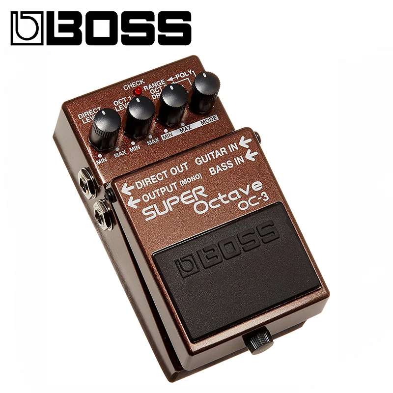 Boss OC 3 Dual Super Октавная педаль для гитары/баса со встроенным пучком Overdrive с
