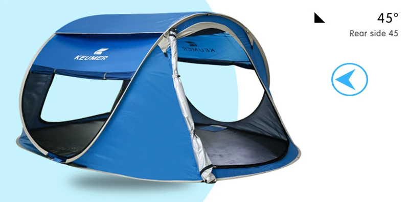 Кемпинговая палатка тент открытый 3-4persons Автоматическая скорость открытый метательный всплывающий ветрозащитный водонепроницаемый пляжный кемпинговый тент большой