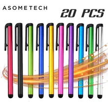 20 шт./партия емкостный сенсорный экран Стилус для IPad Air Mini для samsung xiaomi iphone Универсальный планшетный ПК смартфон карандаш
