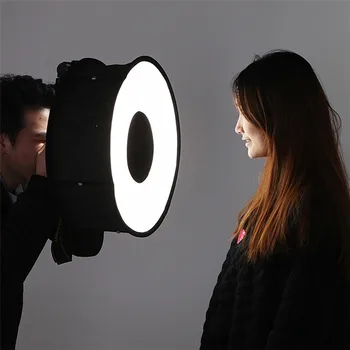 

Flash Diffuser Foldable Speedlight Annular Photography Accessories Universal Professional Softbox 45CM dropship #30
