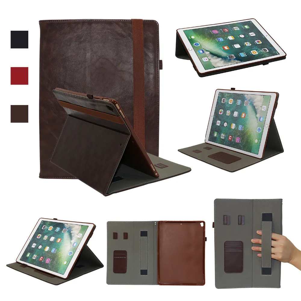 Чехол подставка из натуральной кожи для Apple iPad Pro 12 9 2017 2015|Чехлы планшетов и