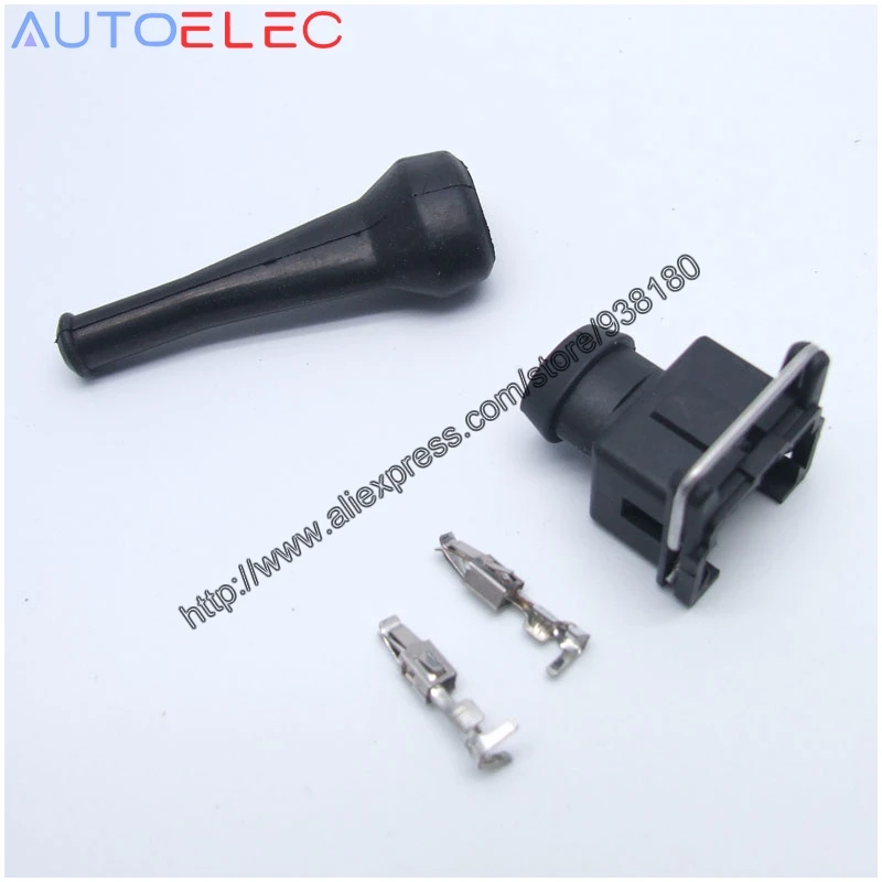 10X EV1 Female Fuel Injector Connector 750cc 1000cc 650cc ... 7 pin wire harness kit 