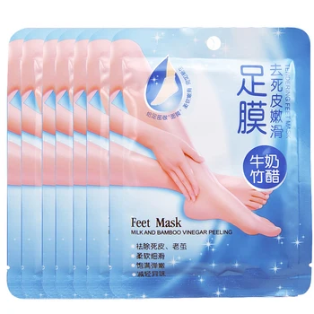 

Efero 3pcs/1set Smooth Milk Pedicure Feet Exfoliating Mask Moist Hydrating Remove Dead Callus Removing Skin Foot Spa Care TSLM2