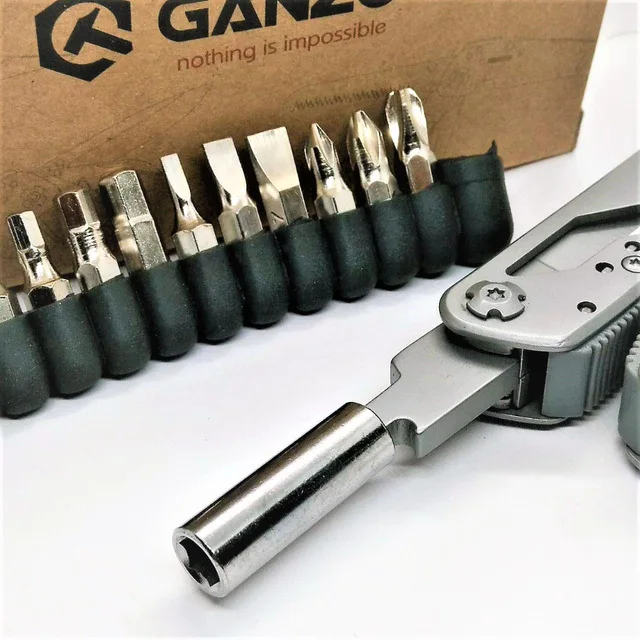 Ganzo 26 in 1 Stainless long nose EDC G202 Folding multi plier tool portable knife hand tools sets folding tools