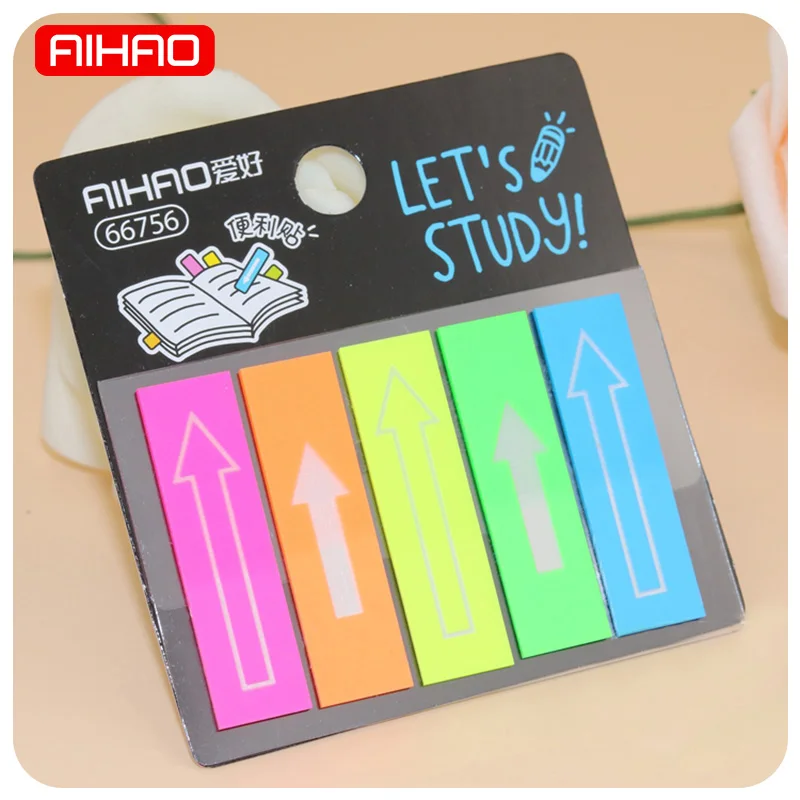 

AIHAO Creative Indicator Memo Pad Sticky Paper Cute Sticky Notes Kawaii Note Paper Stickers Office School Supplies Stationery