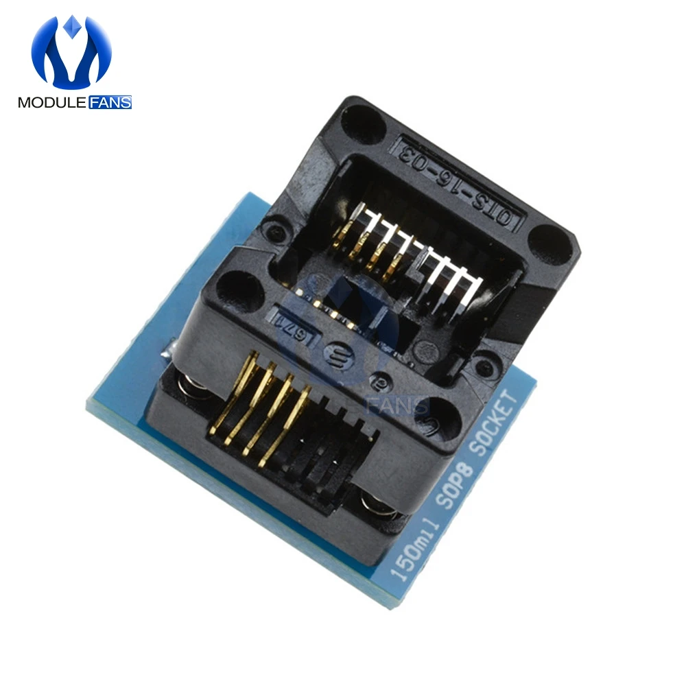 Адаптер программатора SOIC8 SOP8 К DIP8 ЭЗ гнездо модуля преобразователя 150mil|sop8 to dip8|soic8