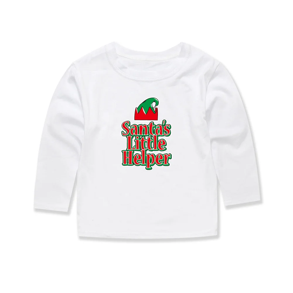 

Kids Santa's Little Helper 3D Printing T-shirts Children Christmas Tops roblox moana tees for 1-14Years