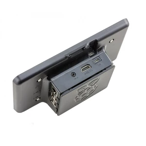 Малина Pi 7-дюймовый ЖК-дисплей Сенсорный экран Чехол черный - изображение