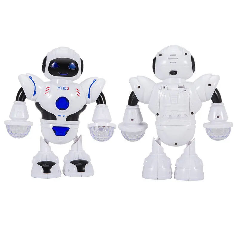 Fun Dancing Robot Electronic Toy with Music Lighting Toys Gift for Kids Children YJS Dropship