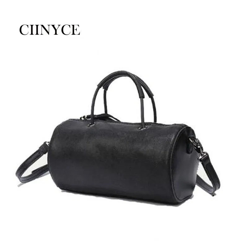 

Genuine Leather Sheepskin Women's Small Pillow Handbags Nature Soft Skin Female Black totes Cross body shoulder messenger Bags