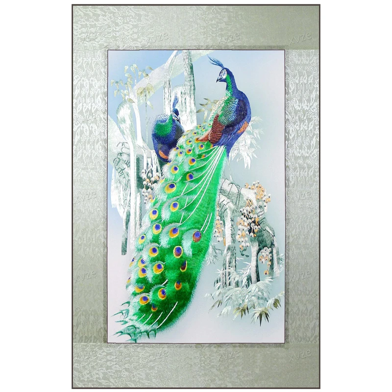 Finished Embroidery Paintings Silk Decorative Painting Chinese Traditional Art Of Embroidery Cross Stitch Finished Painting Cross Stitch Silk Cross Stitchcross Stitch Silk Aliexpress