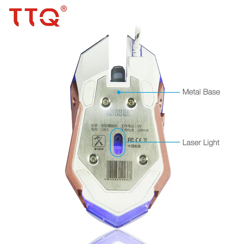 TTQ Mouse MAX 3200 точек/дюйм 4 уровня Регулировка компьютерная мышь лазерная геймерская