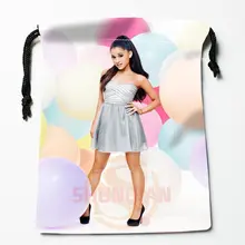 New Ariana Grande printed storage bag 27x35cm Satin drawstring bags Compression Type Bags Customize your image gifts