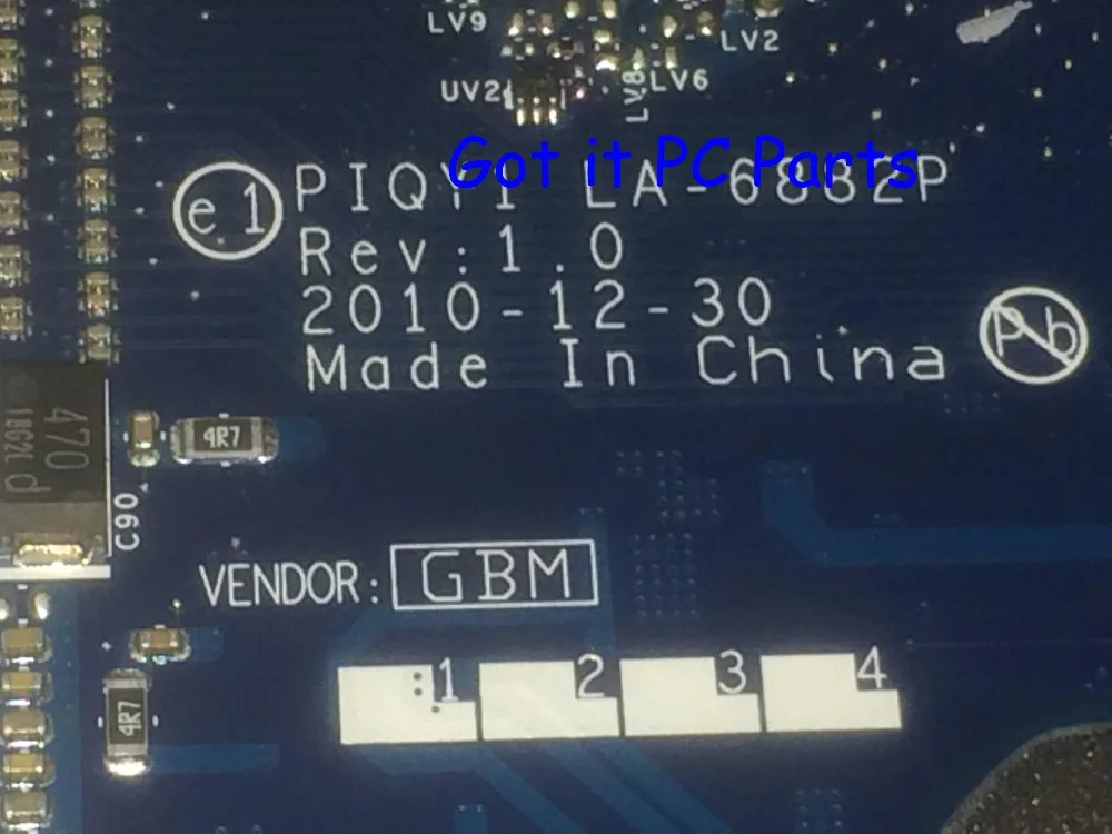 

100% LA-6882P FREE SHIPPING LAPTOP MOTHERBOARD FOR LENOVO Y570 NOTEBOOK PC COMPARE BEFORE ORDER