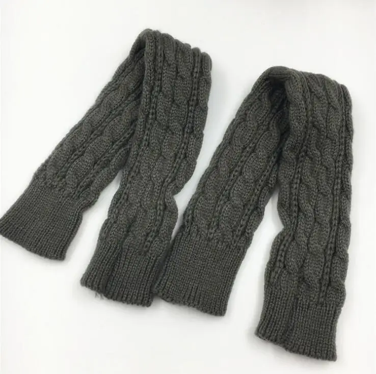 Мужские модные дизайнерские перчатки без пальцев, 6 цветов, вязаные длинные перчатки Guanti invernali, женские зимние перчатки, коллекция