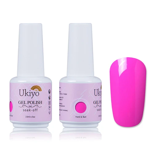 Ukiyo Гель-лак УФ-лак для маникюра замочить от УФ/светодиодный чистый цвет Устойчивый лак для ногтей Гель-лак 15 мл - Цвет: 1530