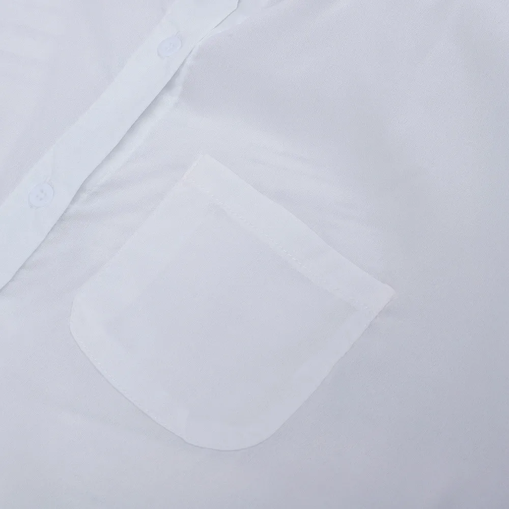 Страуса Новое поступление Женская хлопковая модная однотонная Свободная блузка с v-образным вырезом в полоску Женская Повседневная рубашка размера плюс рубашка
