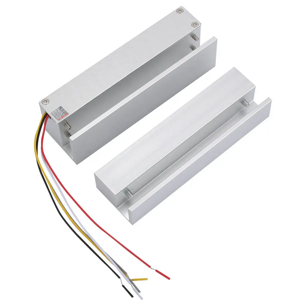 

MOUNTAINONE 12V DC 1.2A RFID Electric Bolt Lock Frameless Glass Door NC 5 cable Access control