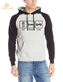 

Funny Eat Sleep Harajuk Raglan Hoodies Men 2019 Autumn Winter Warm Fleece Men's Sweatshirts Men's Casual Hoody Brand Clothing