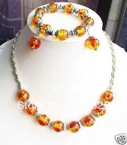 

FREE SHIPPINGBeautiful Tibet r AMBER BRACELET NECKLACE EARRING SET (30%)