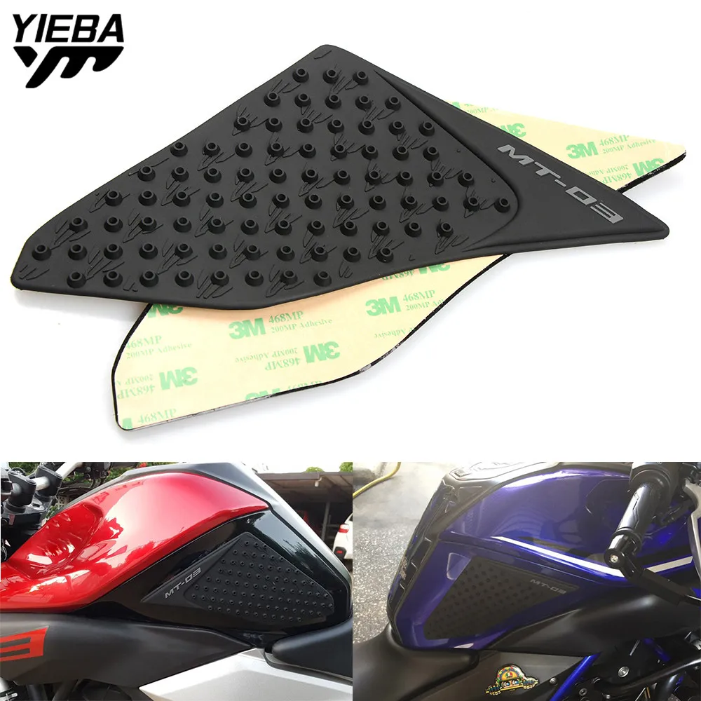 Motorcycle 3M Anti slip Tank Pad Side Gas Knee Grip Traction Pads MT 03