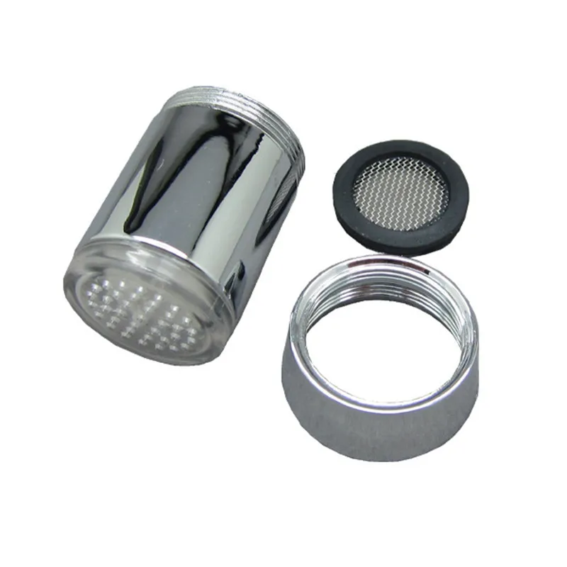 

1pcs Creative Kitchen Bathroom Light-Up LED Faucet Colorful Changing Glow Nozzle Shower Head Water Tap Filter No Battery Suppy