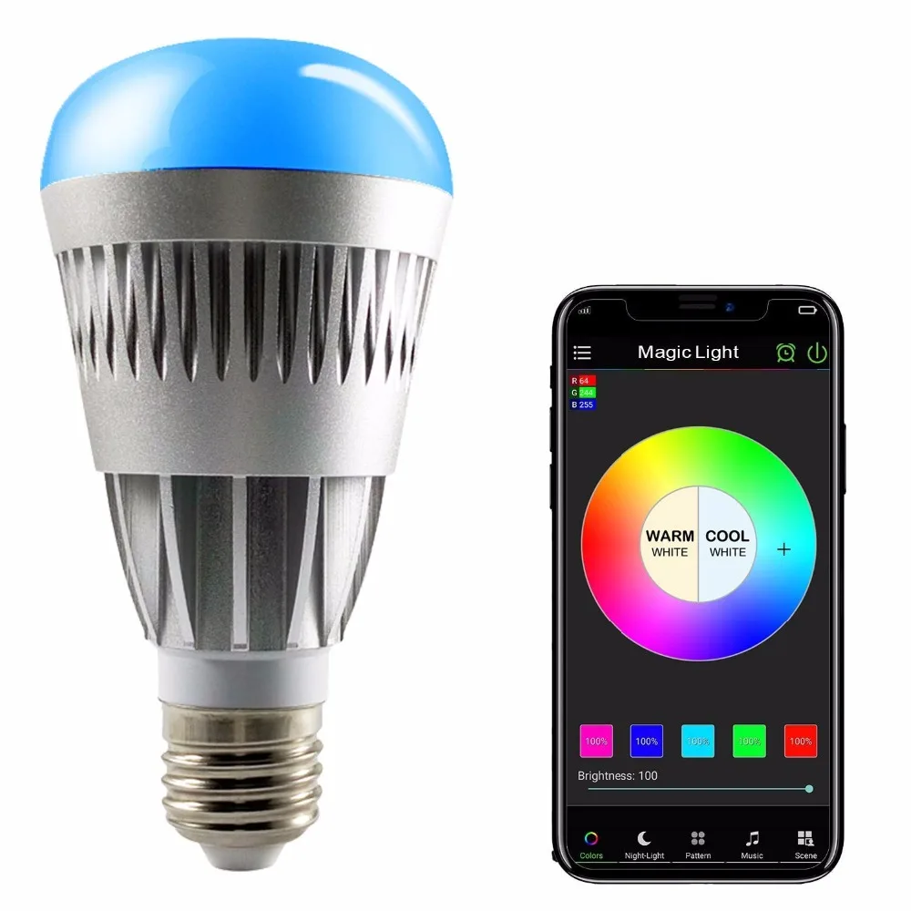 Лампочка управляемая со смартфона. Smart led light. Magiclight smart led. Philips rgb bulb. Смартфон с лампочкой.