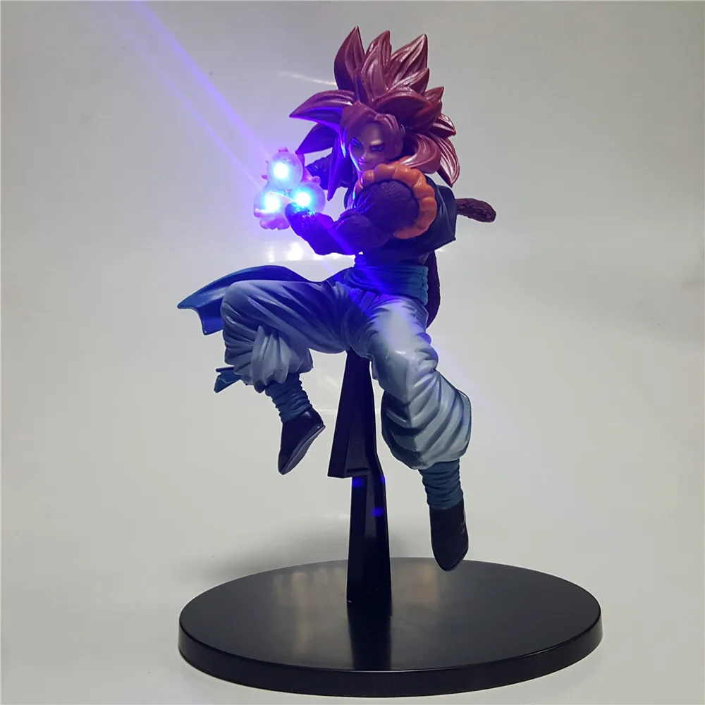 

Action Figure Dragon Ball Z Son Goku Super Saiyan 4 Figura Dragon Ball Lamprar LED Light Display DBZ Gogeta Goku Model Toys