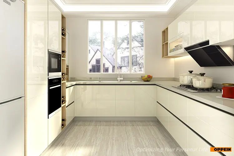 Oppein New Model Modular Kitchens Cabinets High Gloss Kitchen