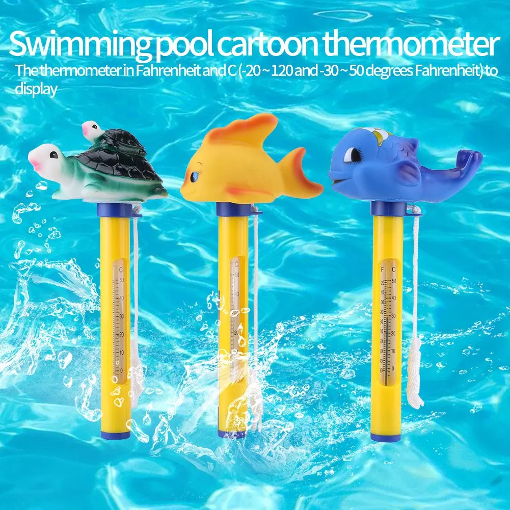 

Floating Thermometer Cute Animal Floating Thermometer for All Outdoor & Indoor Swimming Pools Spas Tubs Pool Water Thermometer