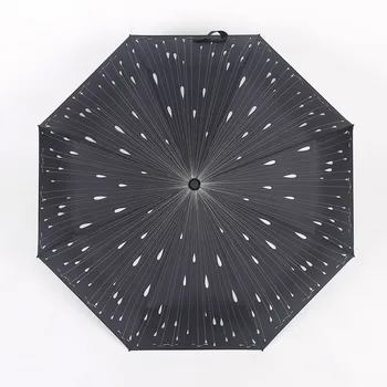 

Creative Meteor Rain Umbrella fashion Thicken Sunshade 3Folding Sun Umbrella Male and Female Couple Umbrella windproof paraguas