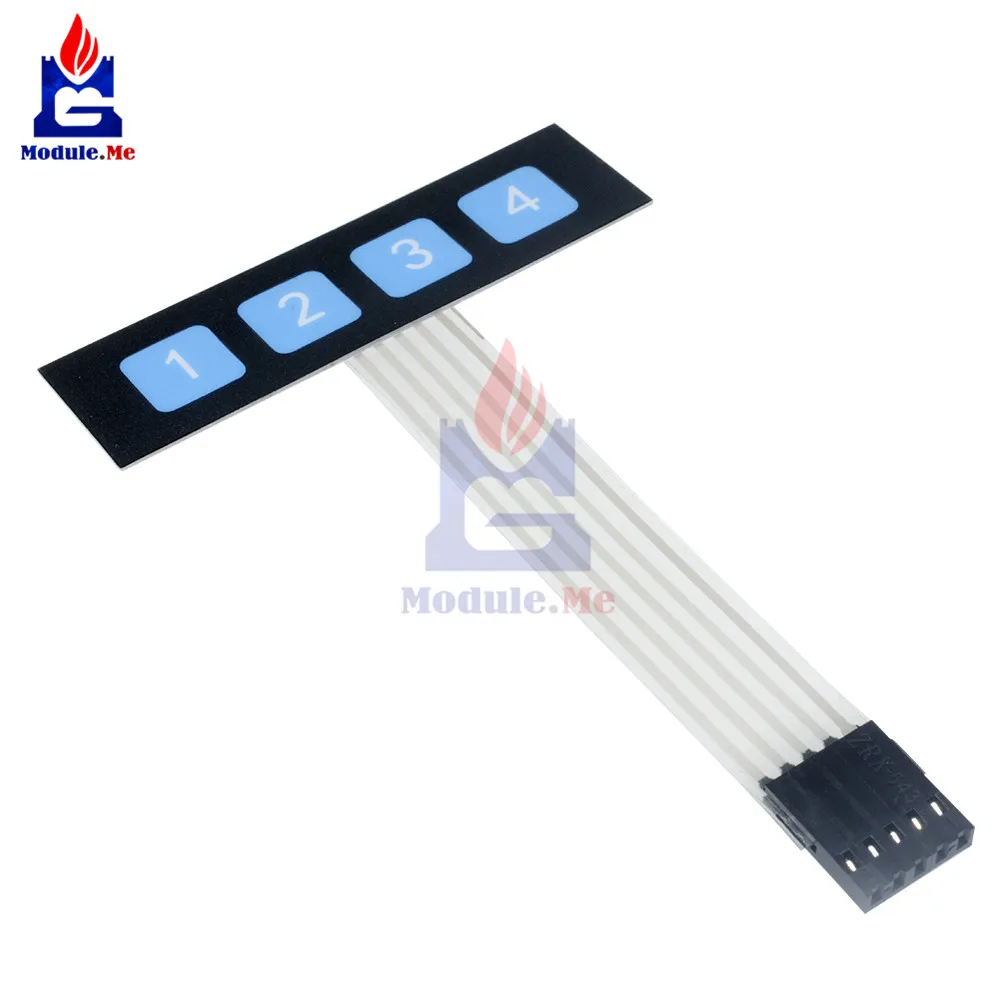 

1x4 Key Matrix Membrane Switch Control Panel Keypad Keyboard Slim