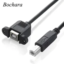 Best Offers USB 2.0 Type B Male to Type B Female Printer Extension Cable With Panel Mount Screw Hole 30cm 50cm 100cm 150cm