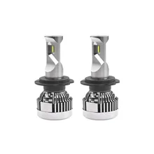 2 pcs Tamanho Mini Atualização ZES CSP Chip PHILIPS H7 Carro LEVOU Lâmpada do farol Kit 6500 K Branco CANBUS 12000LM 80 W Corrida Visão Baixo feixe