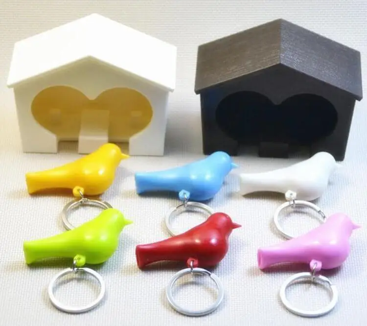 

2019 Cute New Keychain Key Ring Gadget 1 Pcs Holder Sparrow Lover Birdhouse Hook Home Wall Fashion Hot Birds Color Randomly