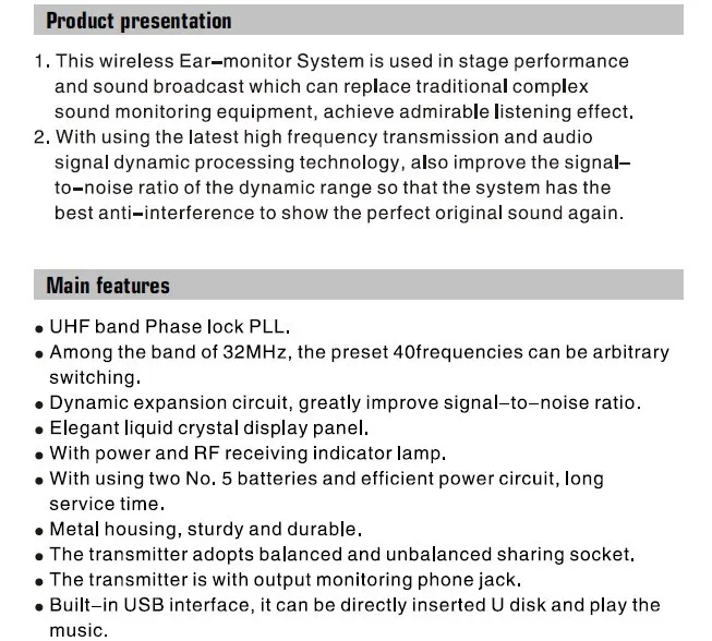 1In Ear Monitor System