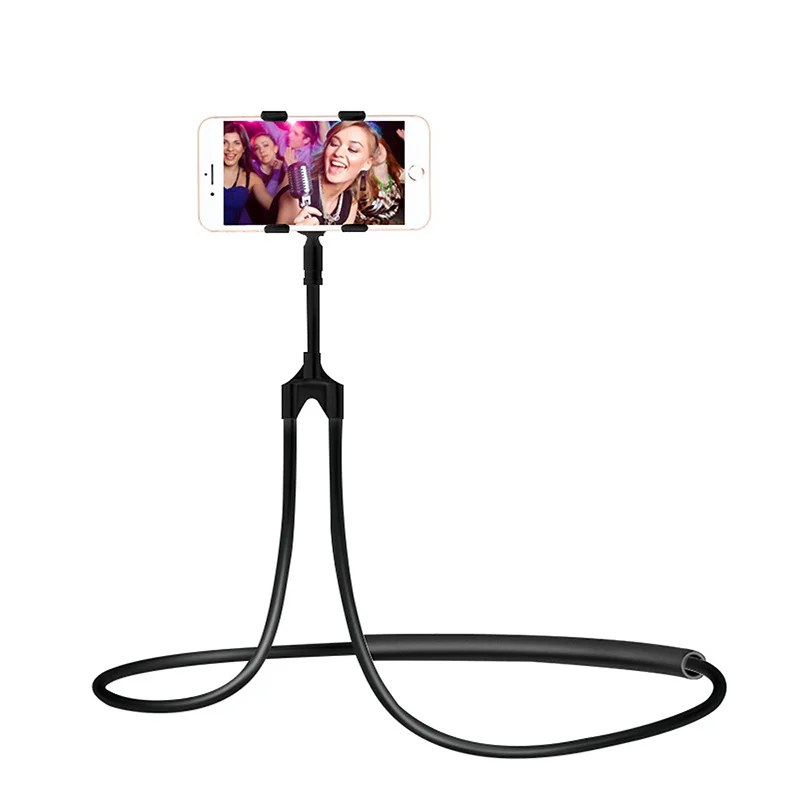 

Flexible Mobile Phone Holder Hanging Neck Lazy Necklace Bracket Bed 360 Degree Smartphone Holder Stand For iPhone Xiaomi Huawei