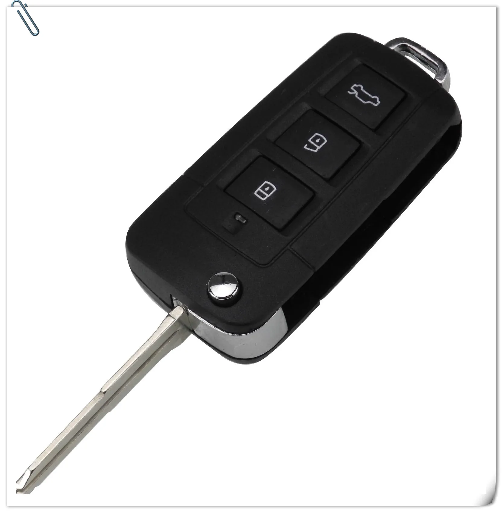 Keyforkess 3/4 pulsante modificato pieghevole chiave a distanza Shell per Kia per Hyundai Elantra Sonata Genesis portachiavi per auto Fob HYN10 HYN14R -