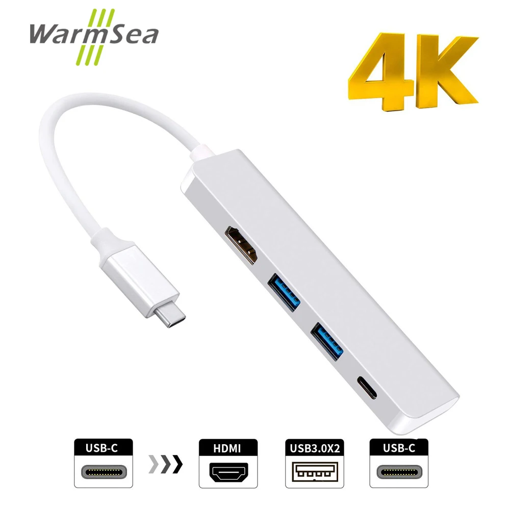

Dex Station For Samsung Galaxy Note 8 S8 S9 USB Type C HUB Thunderbolt 3 Adapter With 4K HDMI 2 USB 3.0 Ports for MacBook