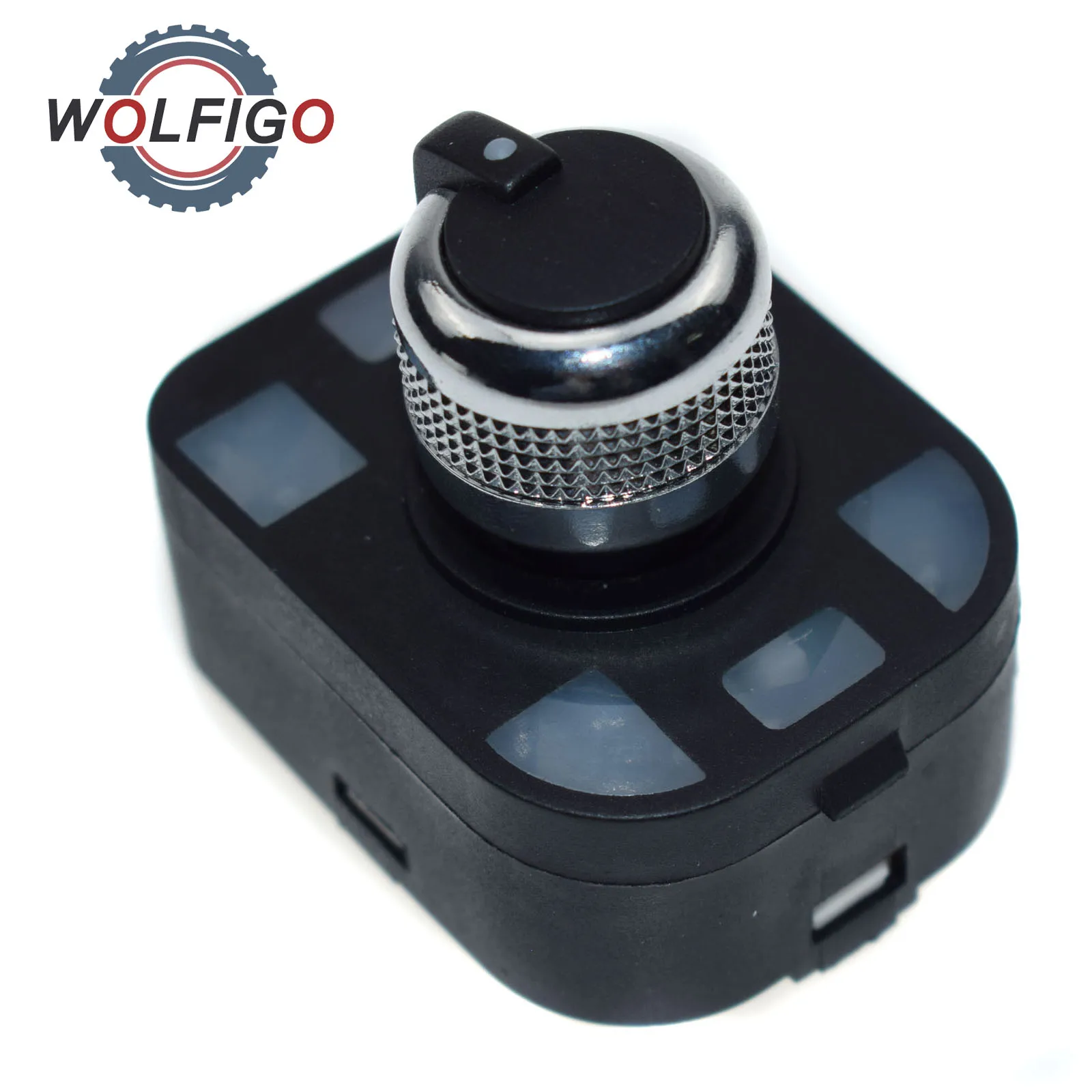 WOLFIGO NEW CHROME CONTROL MIRROR MIRRORS SWITCH For AUDI A4 S4 B6 A6 Quattro Q7 RS4 4F0959565