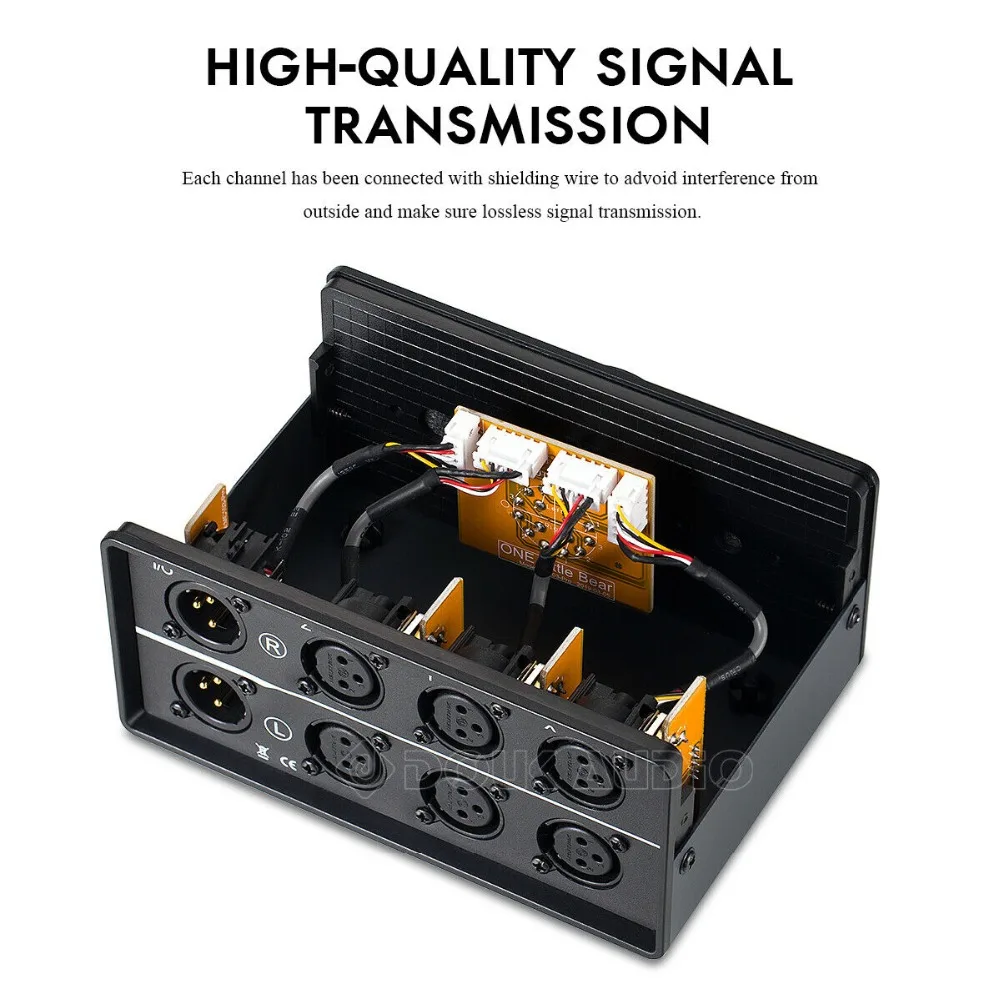 MC103-3F Медвежонок 3-в-1 из 3 способа XLR балансный аудио конвертер стерео пассивный селектор