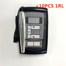 Перманентная татуировка машина наборы цифровой постоянный макияж машина бровей и карандаш для губ ЖК-источник питания 1RL иглы