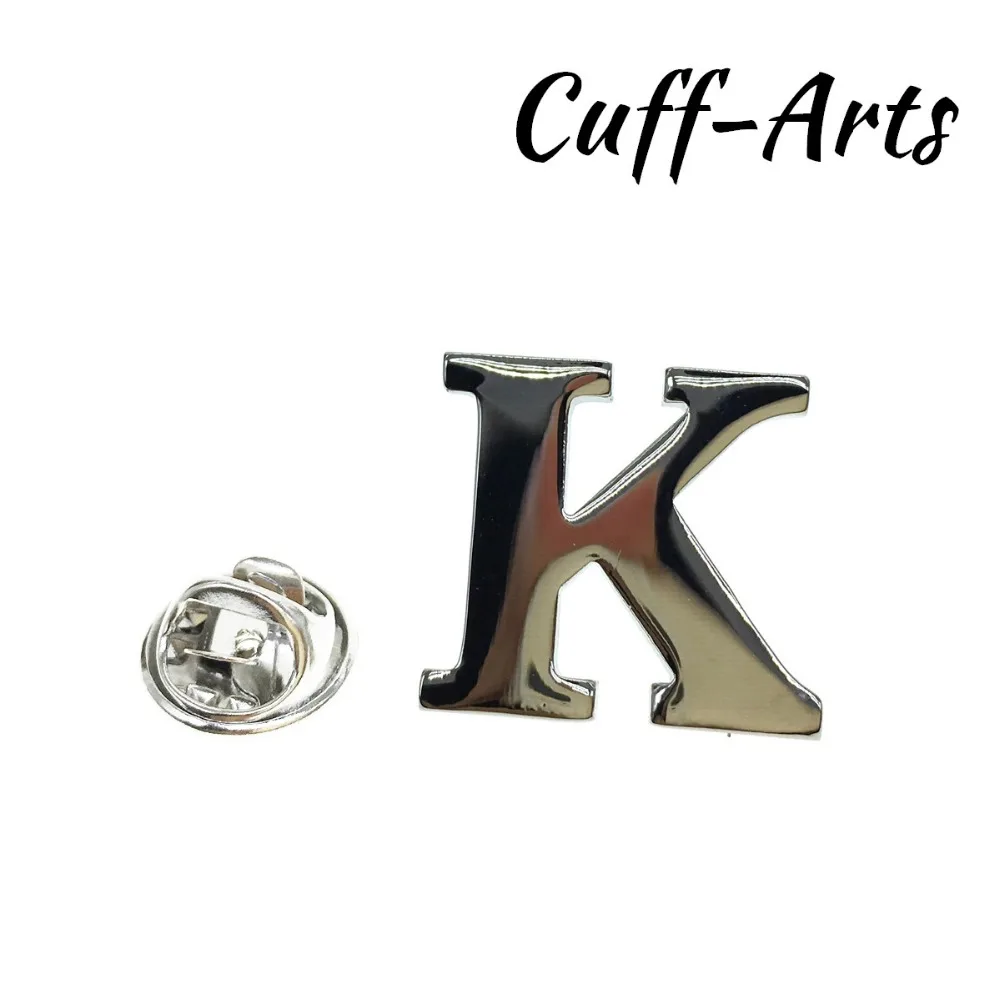 Cuffarts A Z Letters Lapel Pin 2018 Alphabet Lapel Pin Badges Men