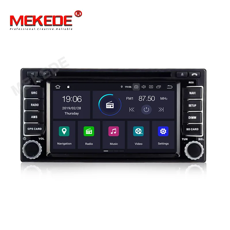 Sale MEKEDE Android 9.0 Quad core Car Multimedia DVD Player for Subaru Forester Impreza 2008-2012 with GPS navigation radio stereo 1