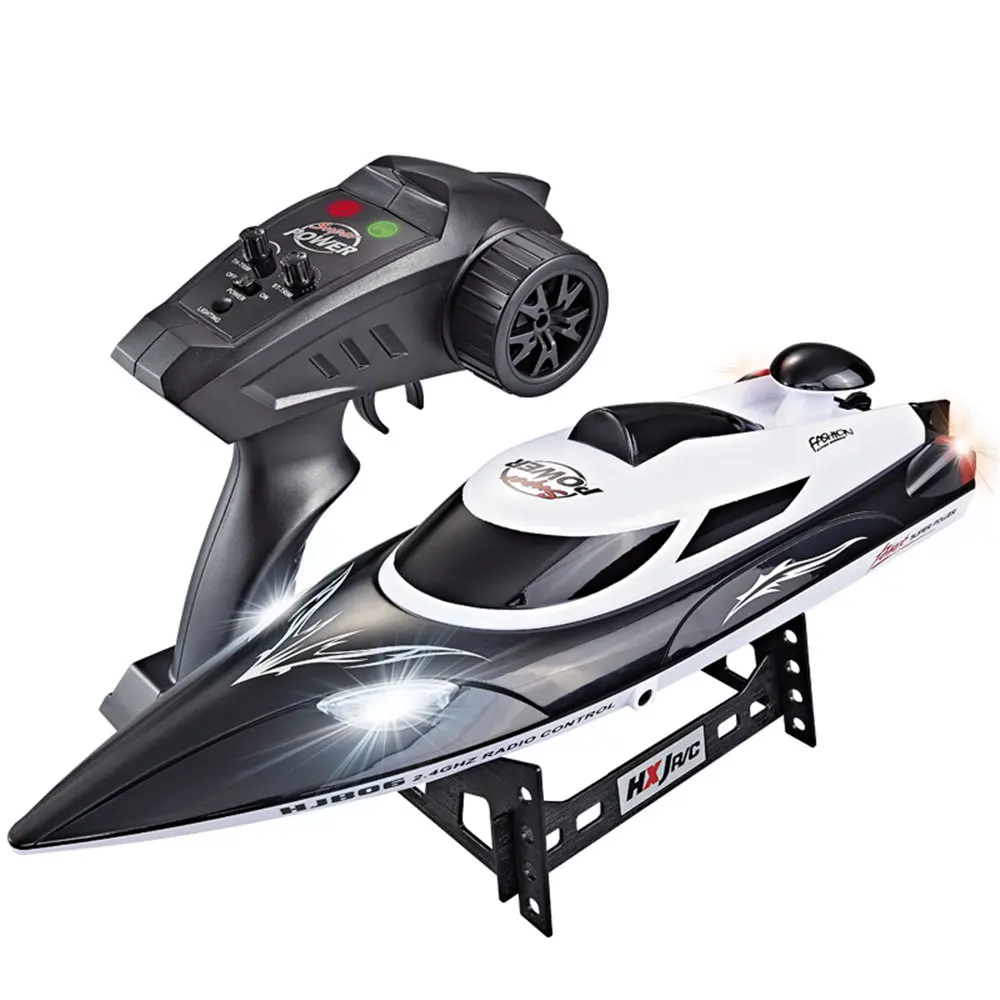 

Remote Control HJ806 2.4G 4CH 180 Flip Waterproof 35Km/h High Speed Racing RC Boat RC Speedboat Kids Gift Toy 200 m Control kid